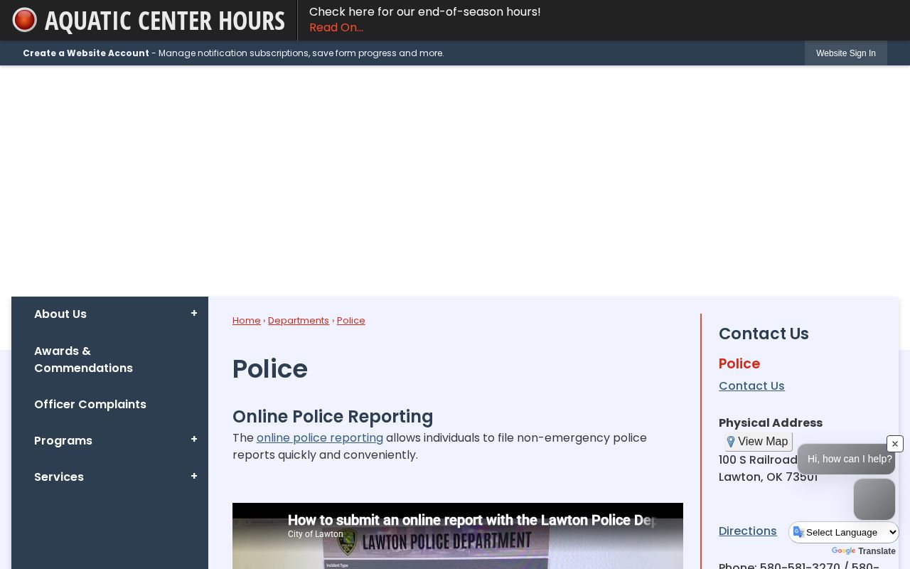 Lawton police arrest record source page
